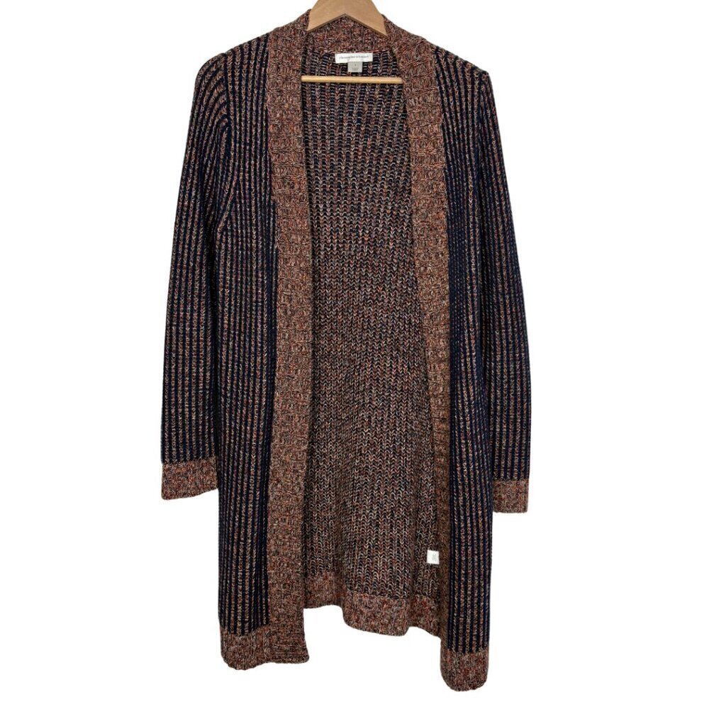 Christopher & Banks Long Line Colorful Knit Duster Cardigan Size: Small